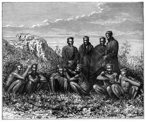 De Zulu, Zuid-Afrika, c1890