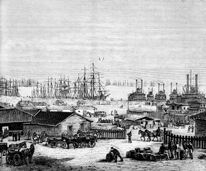 De oevers van de Mississippi, c1860s