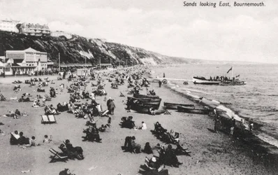 Het strand van Bournemouth, Dorset, ca. 1920s