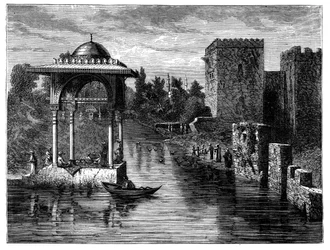 De omgeving van Damascus, Syrië, c1890