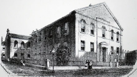 De buitenkant van de United Methodist Free Church