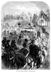 De begrafenisstoet van koning Hendrik V, 1422