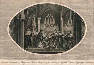 De plechtige kroning van Hendrik VI van Engeland in Parijs, 1431, 1793
