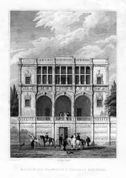 Het huis van Frans I, Champs-Elysees, Parijs, 1830