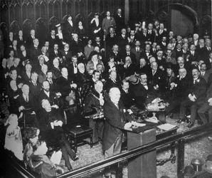De lancering van de oorlogslening, 1915