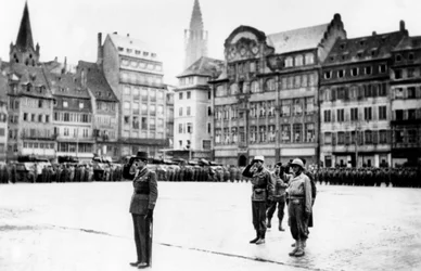 De bevrijding van Straatsburg, Frankrijk, november 1944