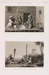De maker van pijpen, de tabaksmaler