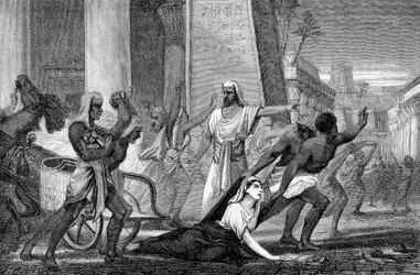 De moord op Hypatia, neoplatonisch wiskundige en filosofe, 415, midden 19e eeuw