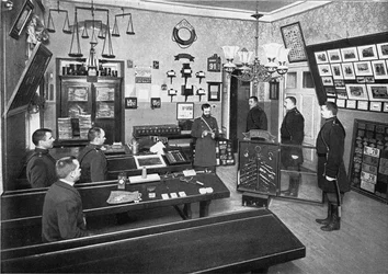 De politie rekruten in de politieacademie van Sint-Petersburg, 1903