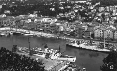 De haven vanaf Mont Boron, Nice, Frankrijk