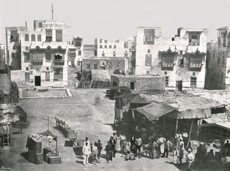 De straat van het postkantoor, Suakin, Soedan, 1895