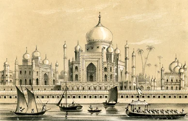 Het graf van de favoriete sultan van Akbar Khan in Agra