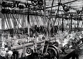 De gereedschaps- en draaibankwerkplaats van Robert Stephenson and Company