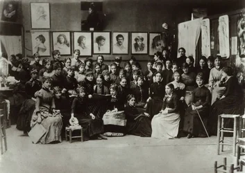 De vrouwen van de Académie Julian, 1880-1890