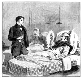 De toast van de gewonde soldaten op de koningin, c1850s, 1888