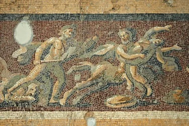 Theaterscène Mozaïek, uit Daphne, Turkije