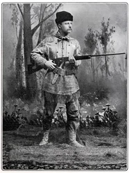 Theodore Roosevelt, Amerikaanse soldaat en politicus, ca. 1898
