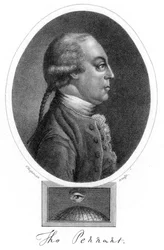 Thomas Pennant, 18e-eeuwse Britse zoöloog, schrijver en reiziger, 1823