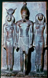Drie Egyptische figuren, Egypte, 2600 v.Chr.