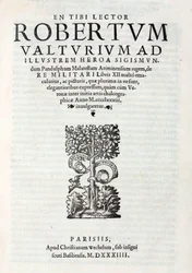 Titelpagina van Valturio