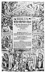 Titelpagina van de Coverdale Bijbel, 1535 1926