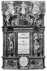 Titelpagina van de werken van Ben Jonson, 1616