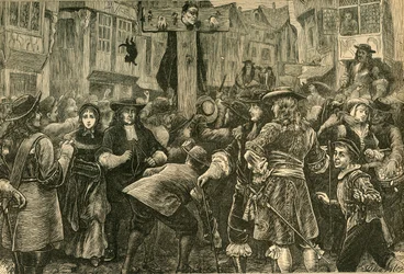 Titus Oates in de schandpaal, 1685