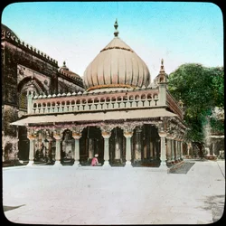 Graf van Nizamuddin Auliya, Delhi, India, eind 19e of begin 20e eeuw