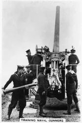Opleiding van marinekanonniers, Whale Island, Portsmouth, Hampshire, 1937