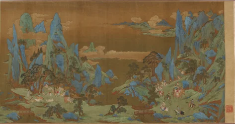 Reizigers in de lentebossen, 16e-17e eeuw