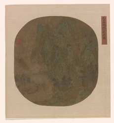 Reizen in herfstbergen, Ming of Qing-dynastie, 1600-1725