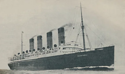 Triomfantelijk voor twintig jaar. De Mauretania, gebouwd in 1907, ca. 1927, 1936