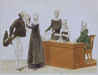 Jabot Passen, ca. 1815