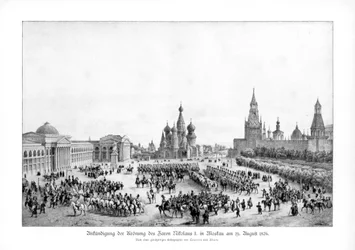 Tsaar Nicolaas I van Rusland in Moskou, 19 augustus 1826 1900