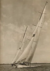 Twee beroemde jachten in een spannende wedstrijd, 1936