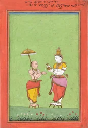 Vamana gezegend door koning Bali