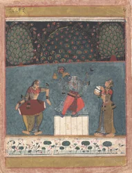 Vasant Ragini: Folio uit een ragamala serie Garland of Musical Modes, ca. 1630-40