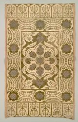 Fluwelen kussenhoes, 1600s