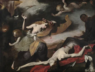 Venus ontdekt de dode Adonis