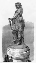 Vercingetorix Monument in Alesia, nabij Dijon, Frankrijk