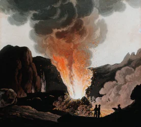 Uitbarsting van de Vesuvius, Italië, ca. 1815