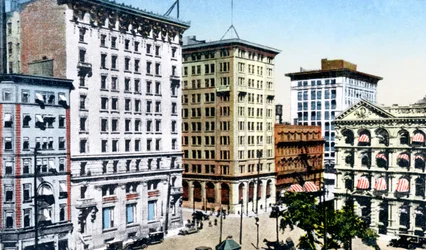 Victoria Square, St James Street, Montreal, Canada, ca. 1900s