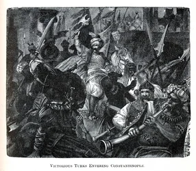 Overwinnende Turken betreden Constantinopel, 1882