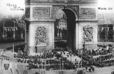 Overwinningsparade, Parijs, 14 juli 1919