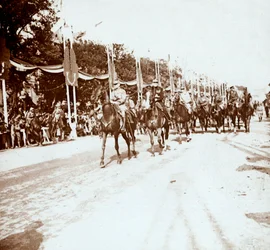 Overwinningsparade, Parijs, Frankrijk, ca. 1918-ca. 1919
