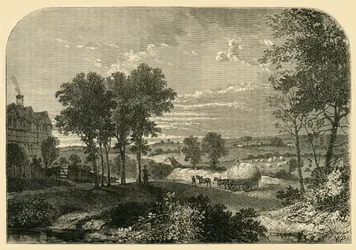 Uitzicht vanaf Moll Kings House, Hampstead, in 1760, ca. 1876