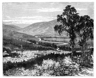 Uitzicht in Braemar, Schotland, ca. 1888