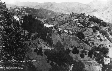 Uitzicht op Chakrata vanaf Kalana, India, 1917