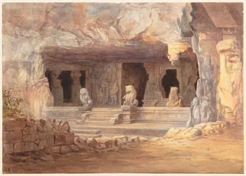 Uitzicht op Elephanta, 1894