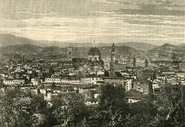 Uitzicht op Florence vanaf de Belvedere